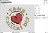 Yamb G Embroidery File 6 sizes