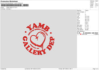 Yamb G V2 Embroidery File 6 sizes