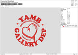 Yamb G V2 Embroidery File 6 sizes