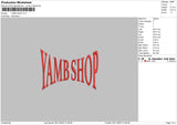 Yamb S V2 Embroidery File 6 sizes