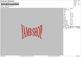 Yamb S V2 Embroidery File 6 sizes