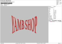 Yamb S V2 Embroidery File 6 sizes