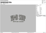 Yamb S V3 Embroidery File 6 sizes