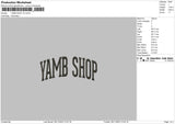 Yamb S v4 Embroidery File 6 sizes