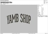 Yamb S v4 Embroidery File 6 sizes