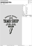 Yamb Sv6 Embroidery File 6 sizes