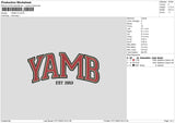 Yamb V2 Embroidery File 6 sizes