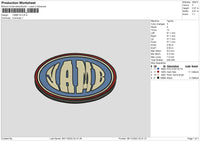 Yamb V4 Embroidery File 6 sizes