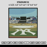 Stadium V2 Embroidery File 6 sizes