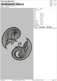 Yinyang V2 Embroidery File 6 sizes