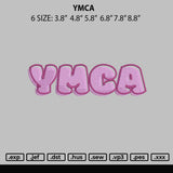 Ymca Embroidery File 6 sizes