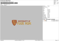 Ym Uni V2 Embroidery File 6 sizes