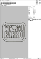 Yo Mi B V8 Embroidery File 6 sizes