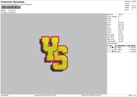 Ys V2 Embroidery File 6 sizes