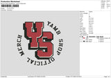 Ys V3 Embroidery File 6 sizes