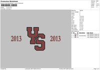 Ys V5 Embroidery File 6 sizes