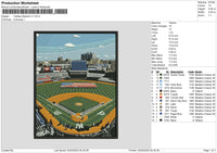 Stadium Embroidery File 6 sizes