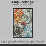 Aang Rectangle Embroidery