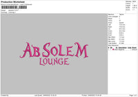 Absolem Embroidery File 6 sizes