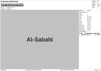 Alsabahi V2 Embroidery File 6 sizes