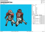 Alabama Player Embroidery File 6 sizes