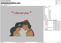 I Choose You Embroidery File 6 sizes