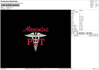 Alexandra Embroidery File 6 sizes