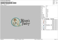 Pantry Embroidery File 6 sizes