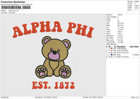 Alpha Phi Embroidery