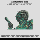 Anime Embro 2502 Embroidery File 6 sizes