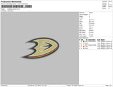 Anaheim Ducks Embroidery