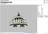 Anaheim Logo Embroidery