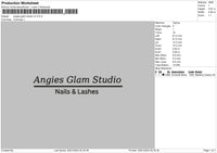 Glamtext V2 Embroidery File 6 sizes