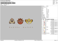 Animals Heads Embroidery File 6 sizes