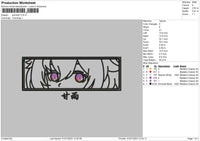 Anime001 Embroidery File 6 sizes