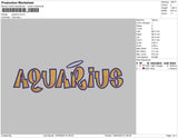 Aquarius Embroidery