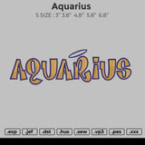 Aquarius Embroidery