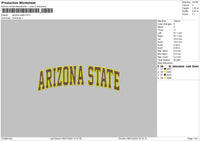 Arizonatext Embroidery File 6 sizes