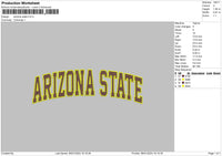 Arizonatext Embroidery File 6 sizes