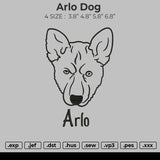 Arlo Dog Embroidery