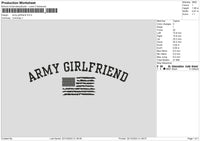 Girlfriend text Embroidery File 6 sizes