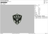 Asse Embroidery File 6 sizes