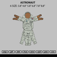 Astronaut Embroidery File 6 sizes