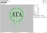 Ata Melt Embroidery File 6 sizes