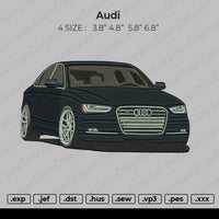 Audi Car 2 Embroidery