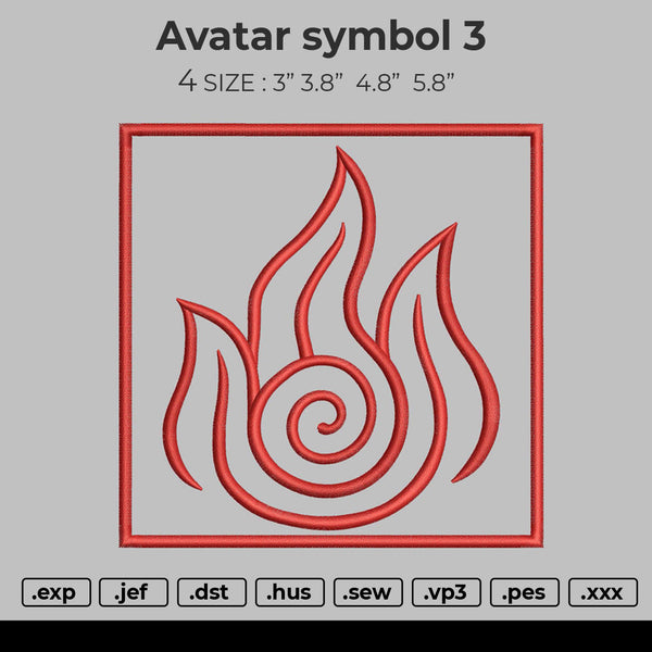 Avatar Symbol 3 Embroidery