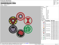 Avenger Icon Embroidery