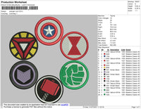 Avenger Icon Embroidery