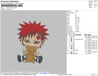 Baby Gaara Embroidery