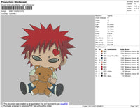 Baby Gaara Embroidery